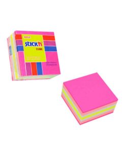 JEGYZETTÖMB ÖNTAPADÓ NEON PINK MIX, 51X51MM, 250 LAP
