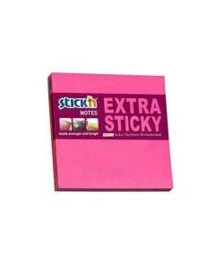 JEGYZETTÖMB ÖNTAPADÓ EXTRA STICKY, NEON PINK, 76X76MM, 90 LAP