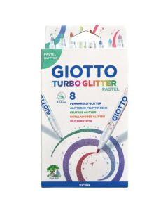 FILCTOLL GIOTTO 8 DB-OS TURBO GLITTER CSILLÁMOS, PASZTELL