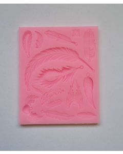 SZILIKON NYOMÓFORMA,LÁGY, TOLLAK, 12,6X10,4X0,7 CM
