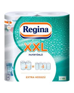 HÁZTARTÁSI PAPÍRTÖRLŐ, REGINA XXL DECOR 2 RÉTEGŰ, 100 LAP, 2 TEKERCS/CSOMAG