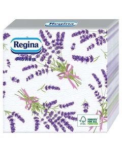 SZALVÉTA REGINA FLOWERS, 1 RÉT., 33X33, 45 DB/CS, KALOCSAI/LEVENDULA