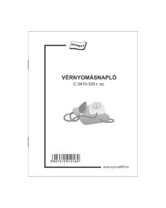 C.3410-329 VÉRNYOMÁSNAPLÓ, 24 OLDAL + BORÍTÓ, A/6