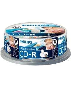 CD PHILIPS, NYOMTATHATÓ, 25 CAKE-BOX