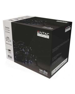 KARÁCSONYI FÉNYSOR, ENTAC IP44 FŰZÉR, 180 LED CW 14M, HIDEG FEHÉR