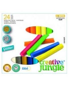 GYURMA CREATIVE JUNGLE, 22 KÜLÖNBÖZŐ SZÍN + 2 GLITTERES SZÍN