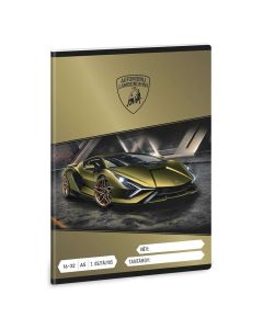 FÜZET A/5, VONALAS 16-32 2.OSZT., LAMBORGHINI