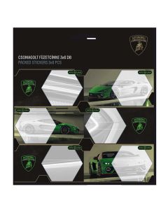 FÜZETCÍMKE, CSOMAGOLT, 3X6 DB/CSOM, LAMBORGHINI