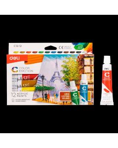 AKRILFESTÉK DELI, COLOR EMOTION, 12X12 ML