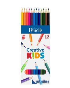 SZÍNES CERUZA ICO, 12 DB-OS, CREATIVE KIDS, ÚJ
