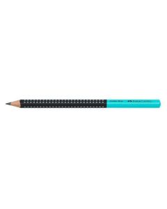CERUZA FABER CASTELL, GRIP JUMBÓ, KÉTTÓNUSÚ, FEKETE/TÜRKIZ