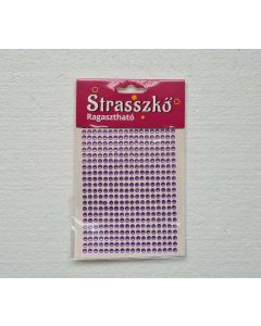 STRASSZKŐ, 4MM, 486DB/LAP, VILÁGOSLILA