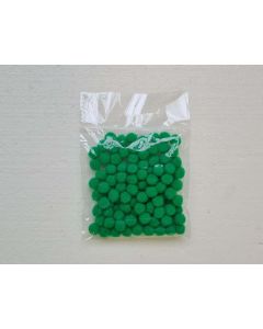 POM-PON, 10 MM, 100 DB/CSOMAG, ZÖLD