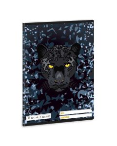 FÜZET A/5, VONALAS 16-32 2.OSZT., BLACK PANTHER