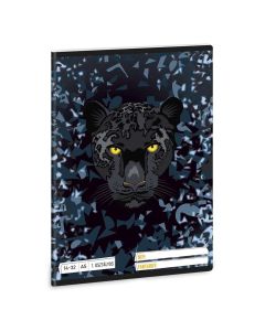 FÜZET A/5, VONALAS, 14-32 1.OSZT., BLACK PANTHER