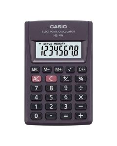 SZÁMOLÓGÉP CASIO, CASIO HL-4, 8 SZÁMJEGY,NAGY KIJELZŐ, VÉKONY KIVITEL