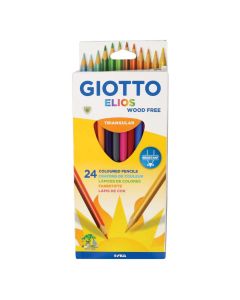SZÍNES CERUZA GIOTTO/FILA 24 DB-OS  ELIOS, HÁROMSZÖGLETŰ