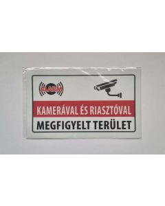 MATRICA KAMERÁVAL ÉS RIASZTÓVAL MEGFIGYELT TERÜLET, 25X15