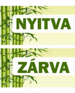 TÁBLA NYITVA-ZÁRVA 1, 20X10