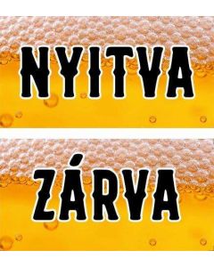TÁBLA NYITVA-ZÁRVA 5, 20X10