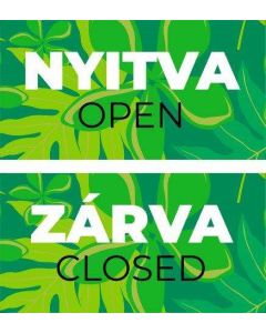 TÁBLA NYITVA-ZÁRVA 8, 20X10
