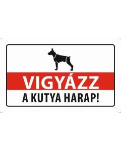TÁBLA HARAPÓS KUTYA, 25X15