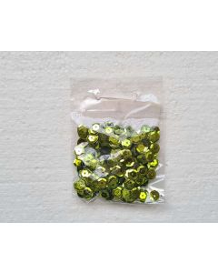 FLITTER KEREK 6MM 5GR., FŰZÖLD