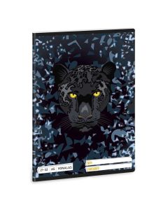 FÜZET A/5, VONALAS, 21-32, BLACK PANTHER