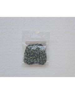 DEKOR ZSINÓR 2MM/5MÉTER, FEKETE-ZÖLD