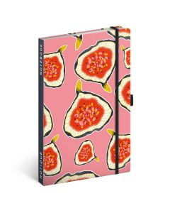 NOTESZ GUMIS VONALAS, KEMÉNYTÁBLÁS, 13X21, FIGS