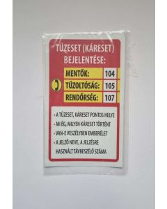 MATRICA MENTŐ,TŰZOLTÓ,RENDŐRSÉG SEGÉLYVONALAK, 25X15