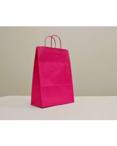 PAPÍRTÁSKA SODROTTFÜLES, 26X35, PINK