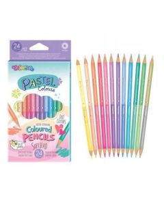 SZÍNES CERUZA COLORINO SCHOOL, 12/24DB-OS, PASZTELL
