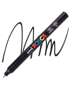 KREATÍV, MARKER, UNI, POSCA, PC 1MR, TŰHEGYŰ 24, FEKETE, 2UPC1MRF