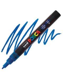 KREATÍV, MARKER ,UNI, POSCA, PC 3ML, 2, CSILLÁMLÓ KÉK