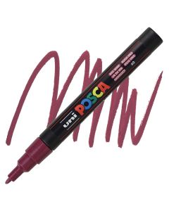 KREATÍV, MARKER ,UNI, POSCA, PC 3M, 60, VÖRÖSBOR