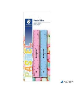 VONALZÓ 15 CM, STAEDTLER, 2 DB/BLISZTER, PASZTELL