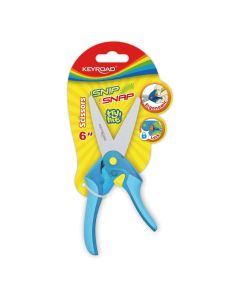 OLLÓ KEYROAD, 15 CM,TOMPA FEJŰ, SNIP SNAP, KR971696, VEGYES SZÍNEK