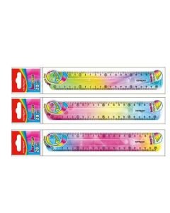 VONALZÓ 20 CM KEYROAD FLEXIBILIS, FLEX DRAW, KR972276, SZÍNÁTMENETES