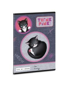 FÜZET A/5, VONALAS, 12-32 3.OSZT., THINK-PINK