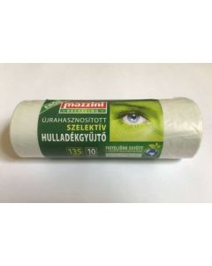SZELEKTÍV HULLADÉKGYŰJTŐ, 135 LITERES ERŐS, 10DB/ROLL