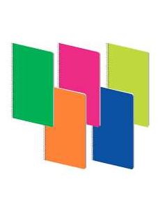 SPIRÁLFÜZET A/4, VONALAS, FLUO, 70 LAPOS