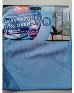 MIKROSZÁLAS TÖRLŐKENDŐ AVX, 2 DB/SZETT, 45X40 ÉS 45X20 CM, KÉK SZÍNŰ