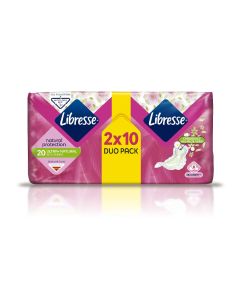 EGÉSZSÉGÜGYI BETÉT, LIBRESSE ULTRA DUO, WINGS NORMÁL, 2X10 DB , ALOE VERA &CAMOMILE