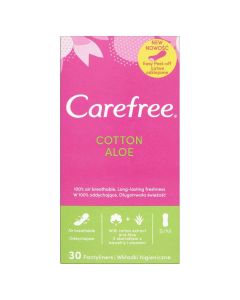 TISZTASÁGI BETÉT, CAREFREE, 30 DB COTTON, FEEL NORMAL ALOE