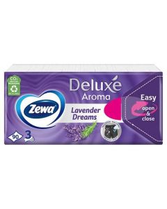 PAPÍRZSEBKENDŐ ZEWA, 3 RÉTEGŰ LEVENDER DREAMS, 90 DB-OS