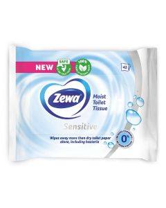 NEDVES TÖRLŐKENDŐ (TOALETT), ZEWA, SENSITIVE 42 DB-OS