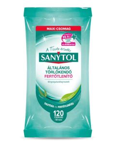 FELÜLETTISZTÍTÓ KENDŐ SANYTOL, FERTŐTLENÍTŐ, 120 DB