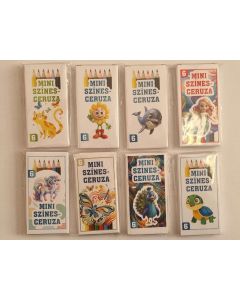 SZÍNES CERUZA, MINI 6 DB-OS , VALÓDI FÁBÓL