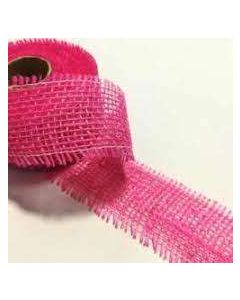 JUTA SZALAG 5 CM SZÉLES 8,5 MÉTER/TEKERCS, PINK